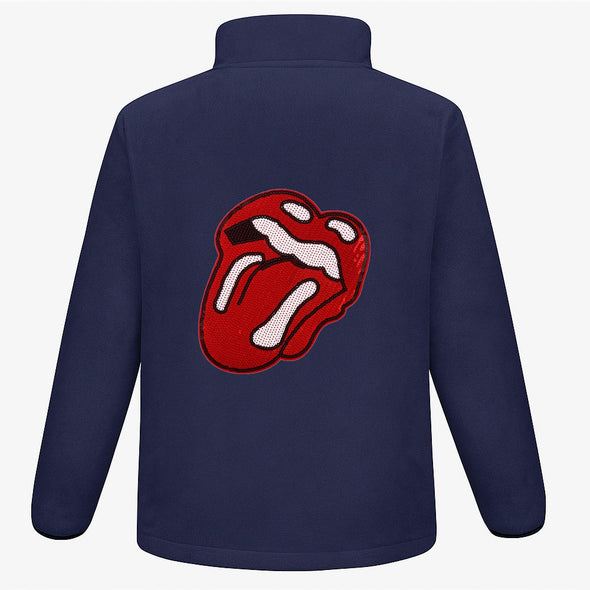 Sequin Rock'n'Roll Lips Fleece