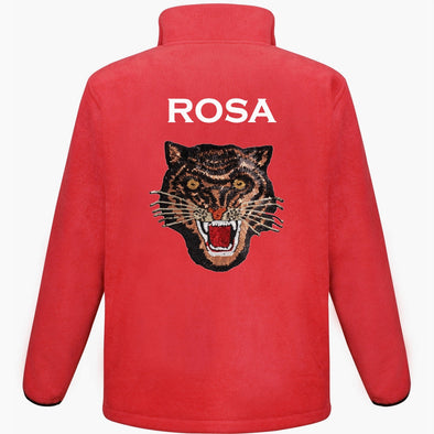 Rose Gold Sequin Tiger Fleece