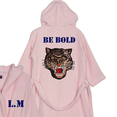 Rose Gold Tiger Bathrobe