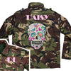 Sequin Candy Skull Camo Jacket