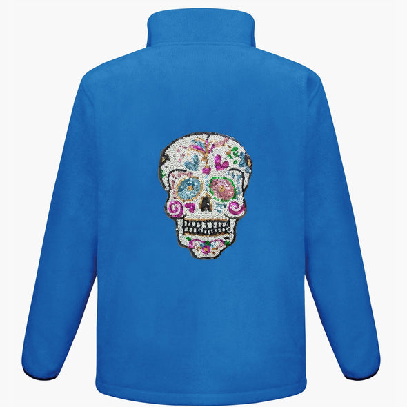 Sequin Candy Skull Fleece