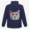 Reversible Sequin Cat Fleece