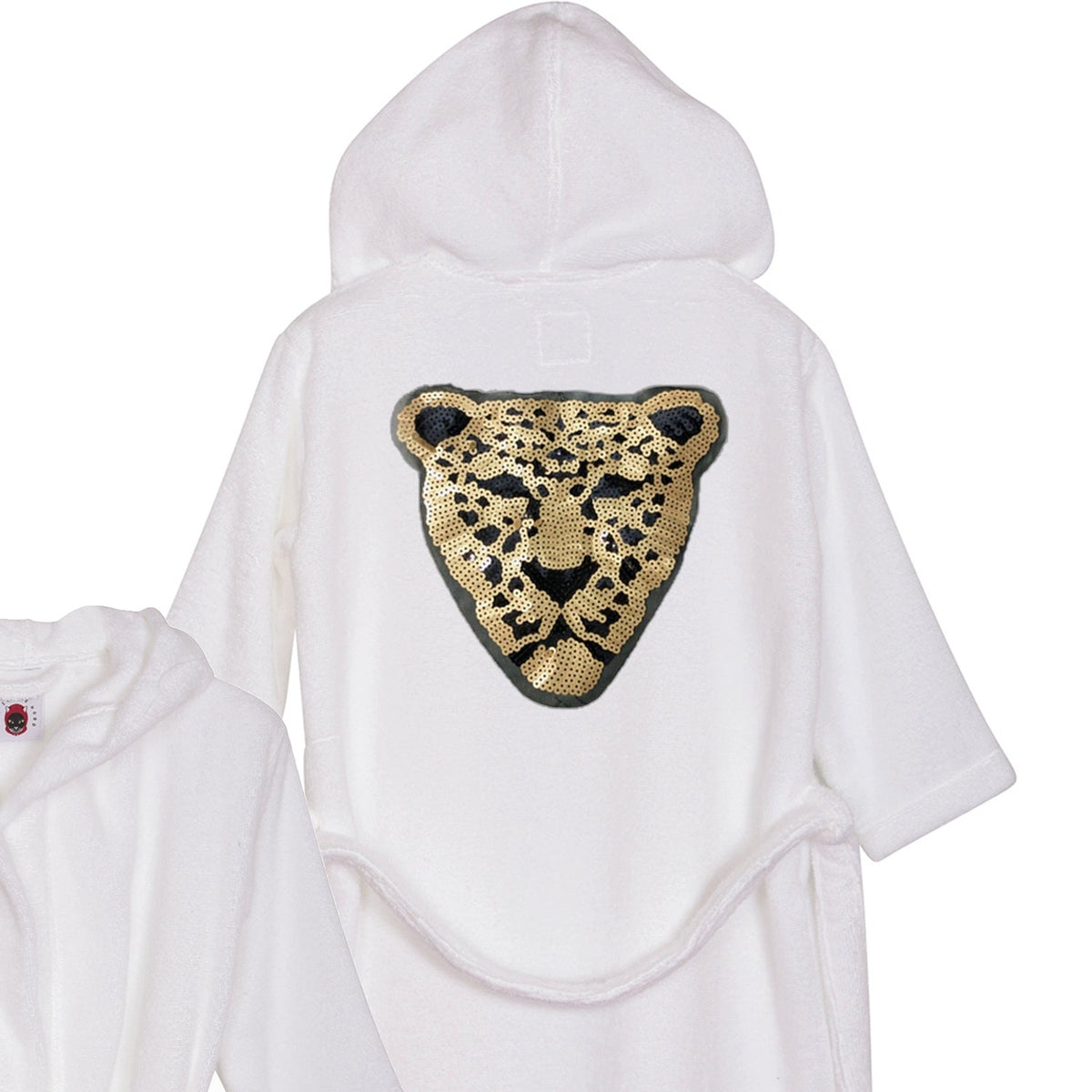 Personalised Gold Sequin Leopard Bathrobe | Gifts for Kids Aged – Cat ...