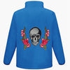 Silver Skull and Roses Fleece