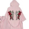 Silver Wings and Roses Bathrobe