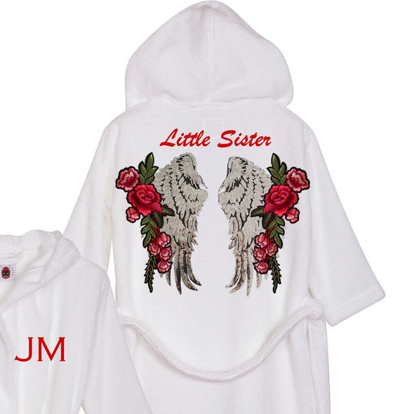 Silver Wings and Roses Bathrobe