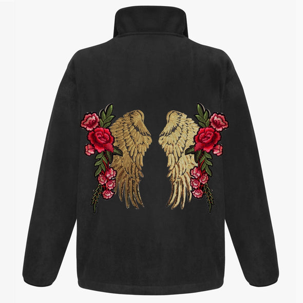 Gold Wings and Roses Fleece