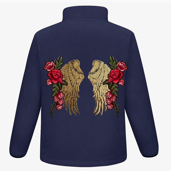 Gold Wings and Roses Fleece