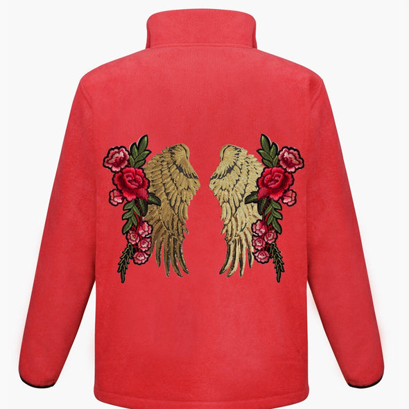Gold Wings and Roses Fleece