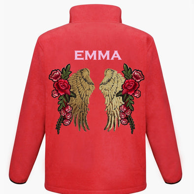 Gold Wings and Roses Fleece