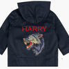 Toddler Blue Wolf Rain Jacket
