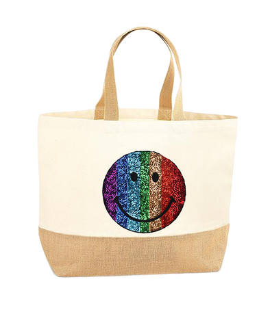 Rainbow Smile XL Tote Bag