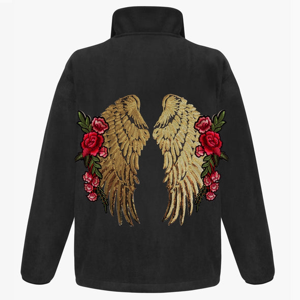 XL Gold Wings and Roses Fleece