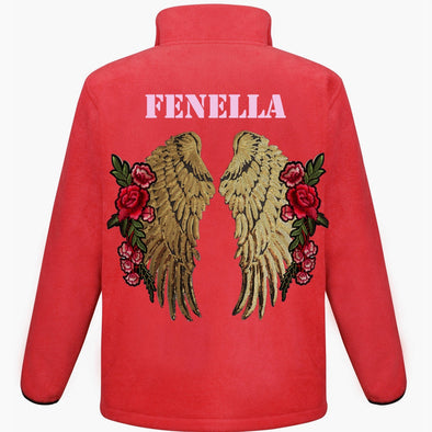 XL Gold Wings and Roses Fleece