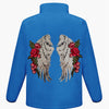 XL Silver Wings and Roses Fleece