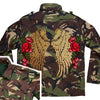 XL Gold Wings and Roses Camo Jacket