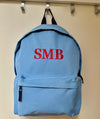 Midi Backpack with Embroidered Initials