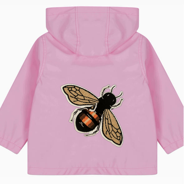 Toddler Fluffy Bee Rain Jacket