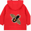 Toddler Fluffy Bee Rain Jacket