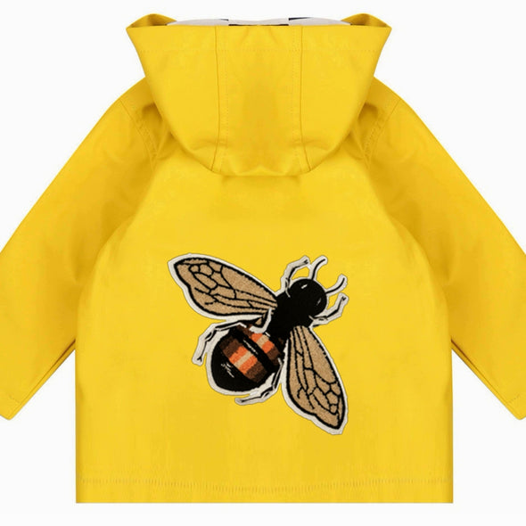 Toddler Fluffy Bee Rain Jacket