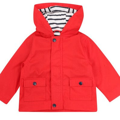Toddler Rainbow Heart Rain Jacket