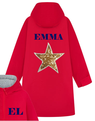 Gold Sequin Star Warm'n'Dry Robe