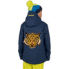 Green Eyed Tiger Ski Jacket (Navy)