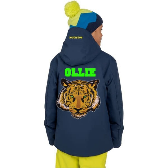 Green Eyed Tiger Ski Jacket (Navy)