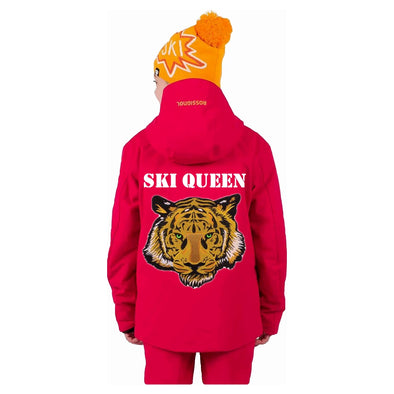 Green Eyed Tiger Ski Jacket (Ruby Red)