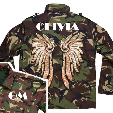 Pearl Gold Wings Camo Jacket