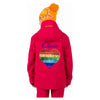 Rainbow Heart Ski Jacket (Ruby Red)