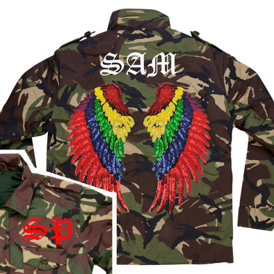 Rainbow Wings Camo Jacket