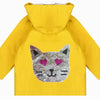 Toddler Reversible Sequin Cat Rain Jacket