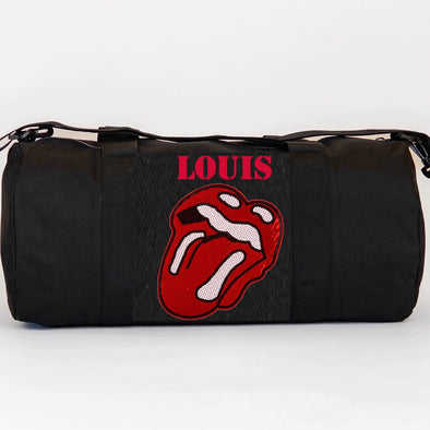 Sequin Rock'n'Roll Lips Duffle Bag