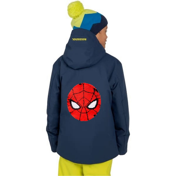 Reversible Sequin Spiderman Ski Jacket (Navy)