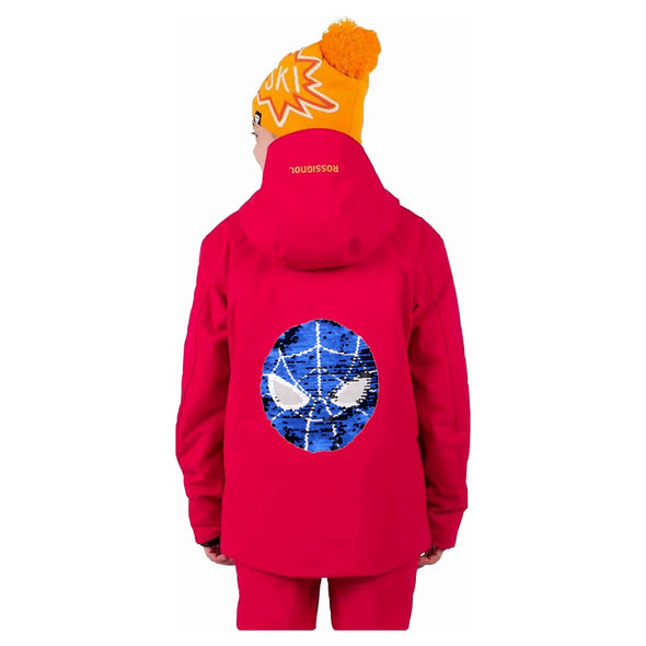 Reversible Sequin Spiderman Ski Jacket (Ruby Red)