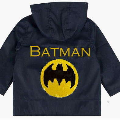Toddler Batman Superman Rain Jacket