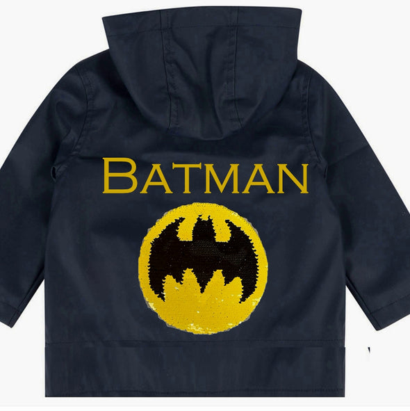 Toddler Batman Superman Rain Jacket