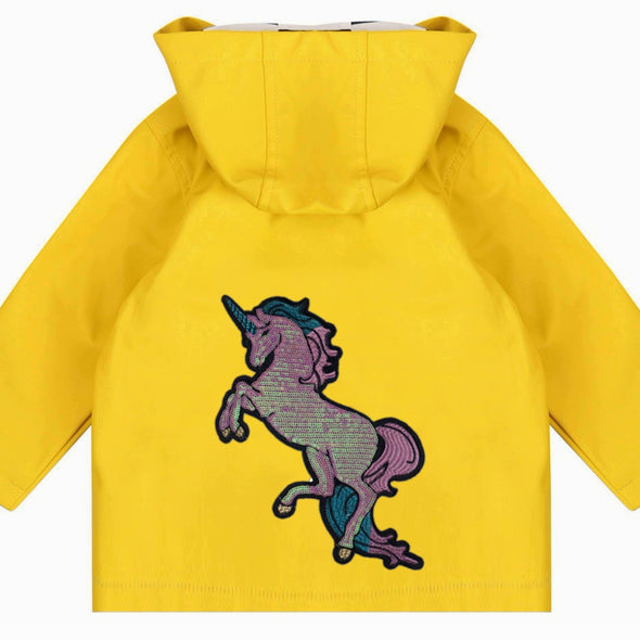 Toddler Sequin Unicorn Rain Jacket