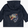 Toddler Blue Wolf Rain Jacket