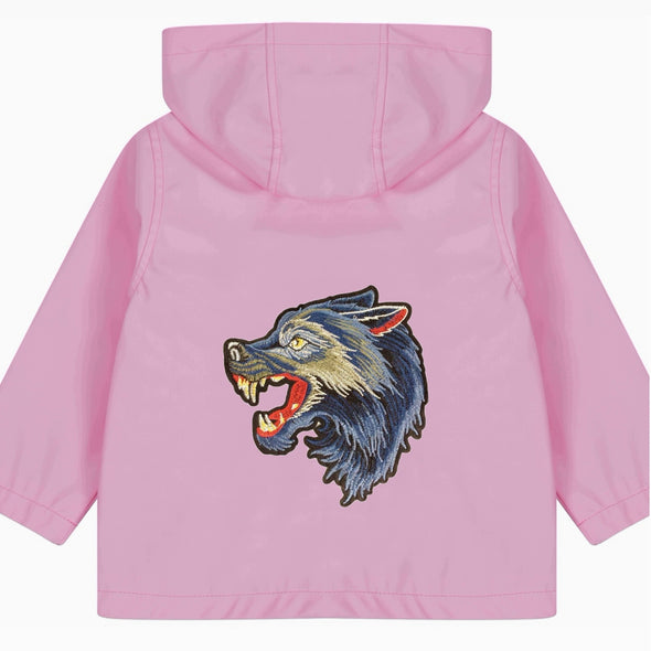Toddler Blue Wolf Rain Jacket