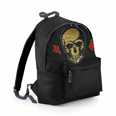 Gold Skull & Roses Maxi Bag