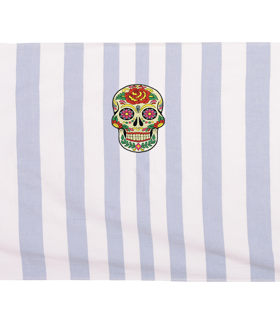 Day of the Dead Skull Luxe Hammam Beach Towel