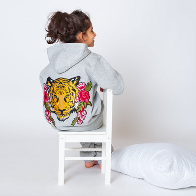 SALE Green Eyed Tiger and Roses Onesie | 40% OFF Automatically Applied at Checkout