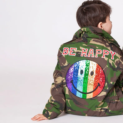 SALE Rainbow Smile Camo Jacket | 40% OFF Automatically Applied at Checkout