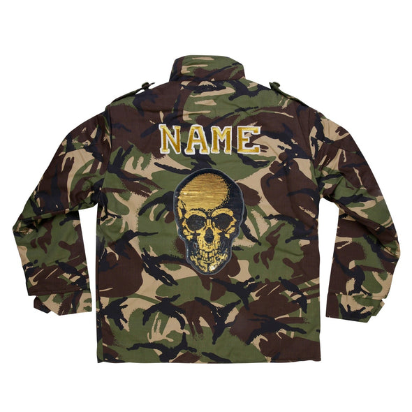 SALE Gold Sequin Skull Camo Jacket | 40% OFF Automatically Applied at Checkout