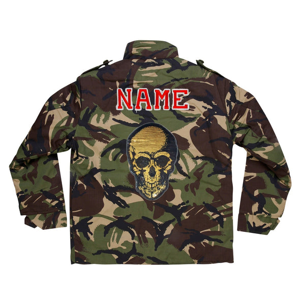 SALE Gold Sequin Skull Camo Jacket | 40% OFF Automatically Applied at Checkout