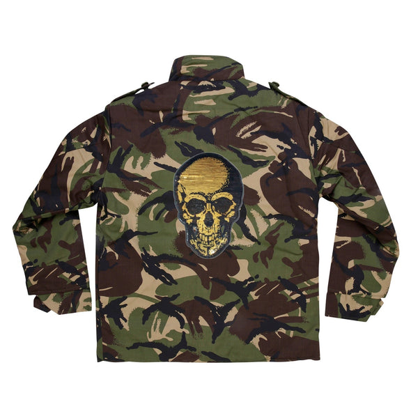 SALE Gold Sequin Skull Camo Jacket | 40% OFF Automatically Applied at Checkout