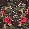 Green Snake and Roses Camo Jacket