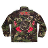 Green Snake and Roses Camo Jacket